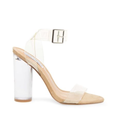 Sandalias Tacones Steve Madden Clearer Mujer Beige | ES VKE064